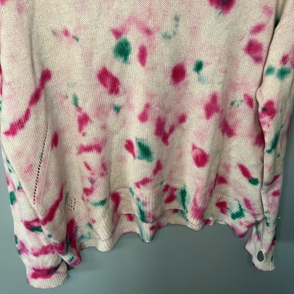 ZADIG & VOLTAIRE Markus Cashmere Sweater - Pink Tie Dye - Picture 8 of 14